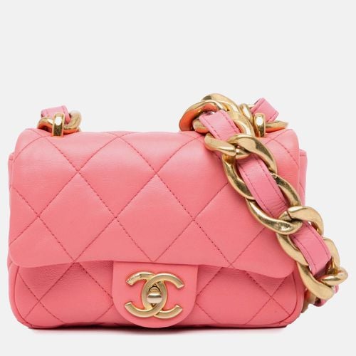 Quilted Lambskin Leather Mini Funky Town Flap Shoulder Bag - Chanel - Modalova