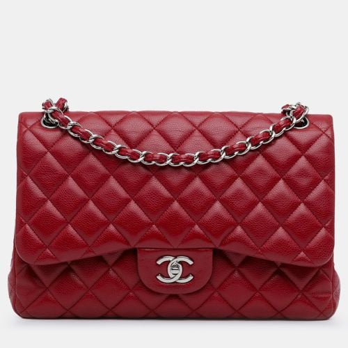 Caviar Leather Jumbo Classic Double Flap Bag - Chanel - Modalova