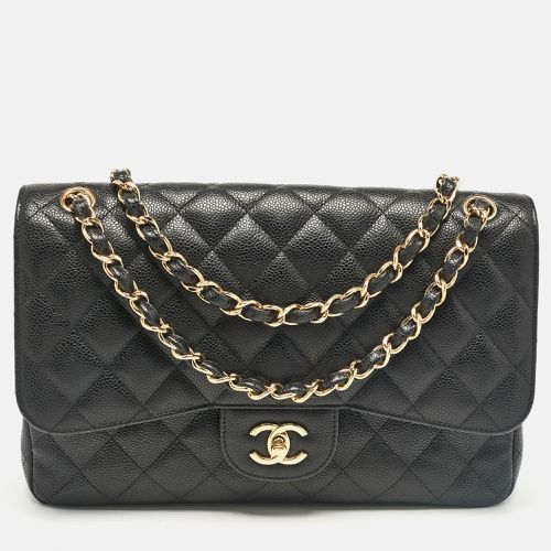 Caviar Leather Jumbo Classic Double Flap Bag - Chanel - Modalova