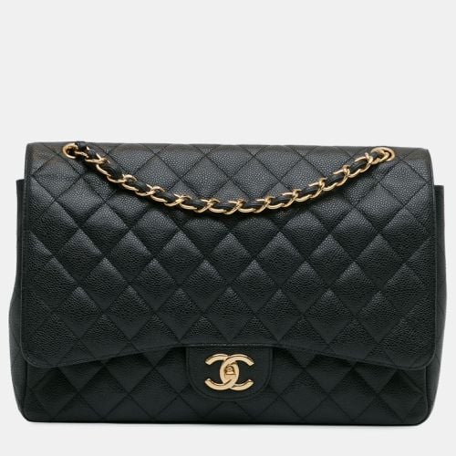 Leather Classic Caviar Double Flap Maxi Bag - Chanel - Modalova