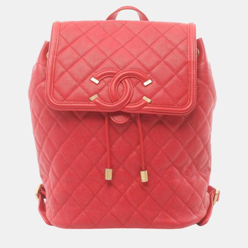 Caviar Skin CC Filigree Matelasse Backpack - Chanel - Modalova