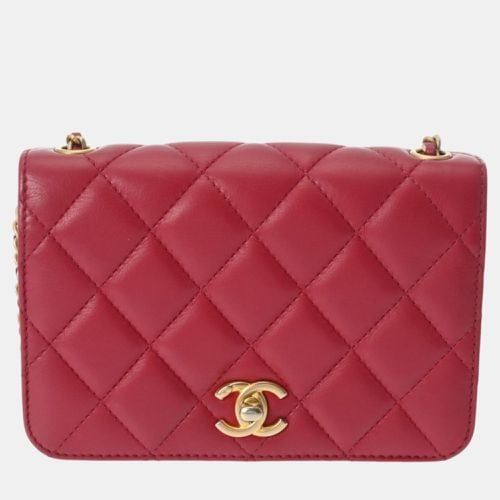 Lambskin Matelasse Chain Shoulder 18cm Bag - Chanel - Modalova