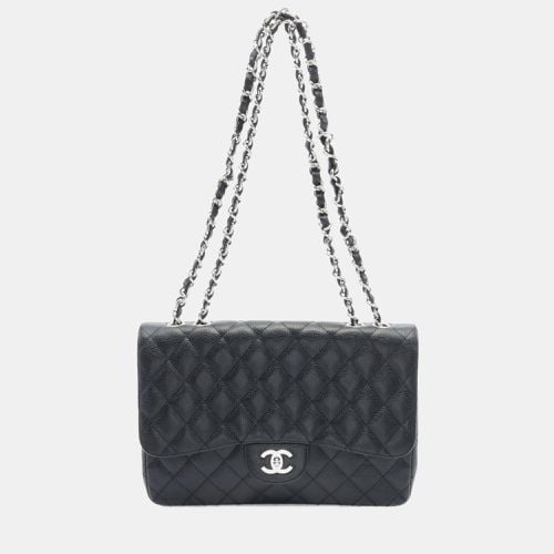 Leather Jumbo Classic Caviar Single Flap Bag - Chanel - Modalova