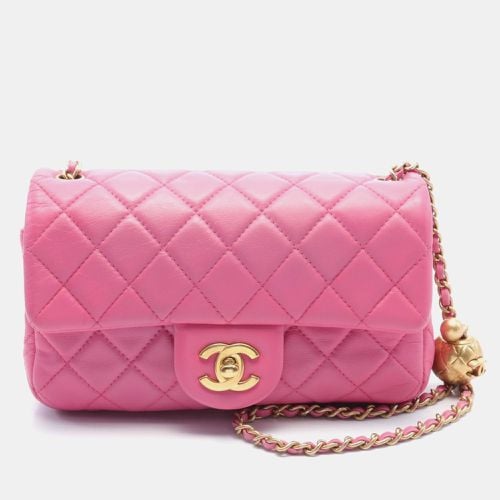 Leather CC Pearl Crush Mini Flap Bag - Chanel - Modalova