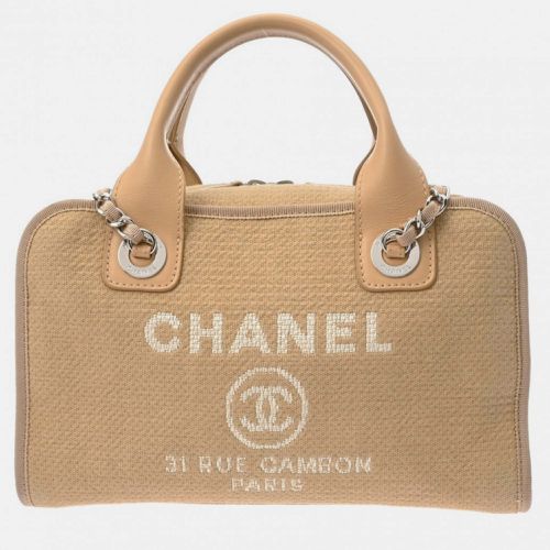 Canvas Deauville Bowling Bag - Chanel - Modalova