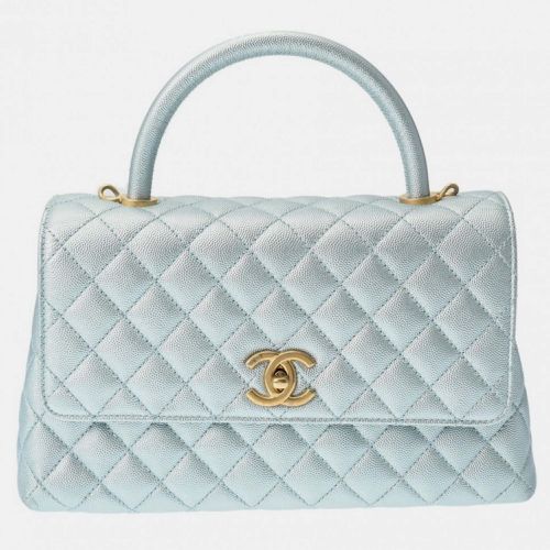 Caviar Skin Metallic Matelasse 29 Handbag - Chanel - Modalova