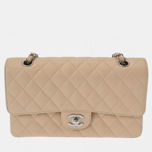 Caviar Skin Matelasse Chain Shoulder Double Flap 25cm Bag - Chanel - Modalova