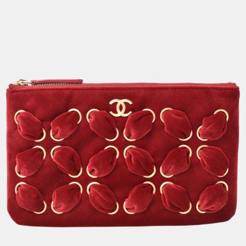 Velvet Embellished Clutch Bag - Chanel - Modalova