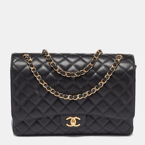 Caviar Quilted Leather Jumbo Classic Double Flap Bag - Chanel - Modalova