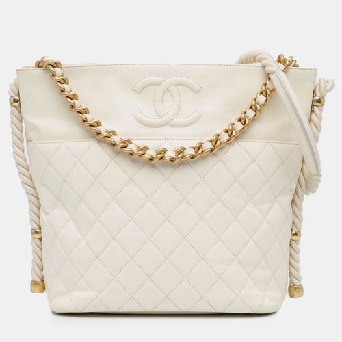 Crumpled Calfskin En Vogue Rope Satchel Bag - Chanel - Modalova