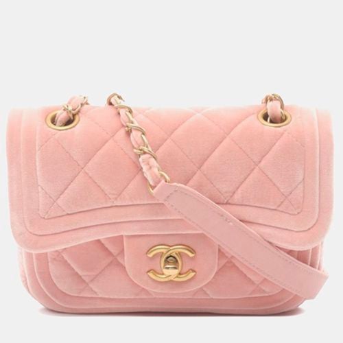 Mini Quilted Velvet Double Frame Flap - Chanel - Modalova