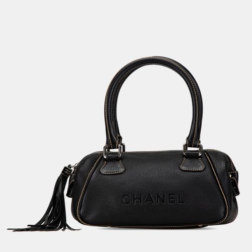 Leather Medium Pebbled Calfskin Lax Tassel Handbag Bag - Chanel - Modalova