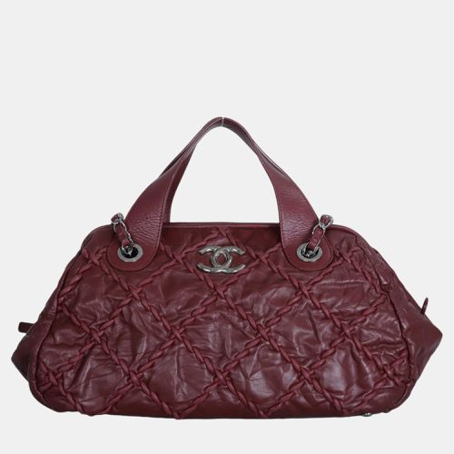 Burgundy Ultra Stitch Bowler Bag - Chanel - Modalova