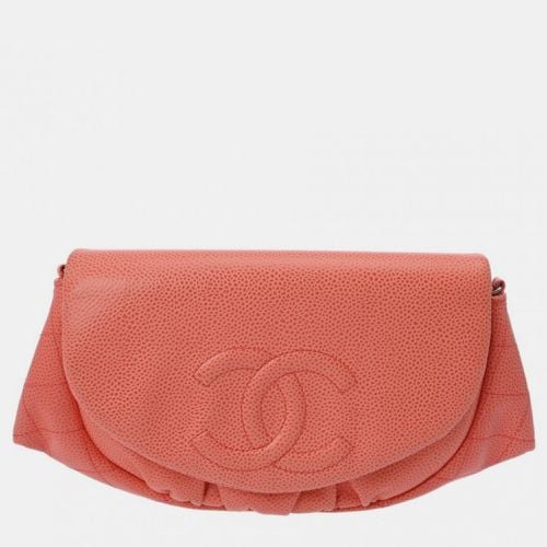 Caviar Skin Half Moon Chain Wallet - Chanel - Modalova