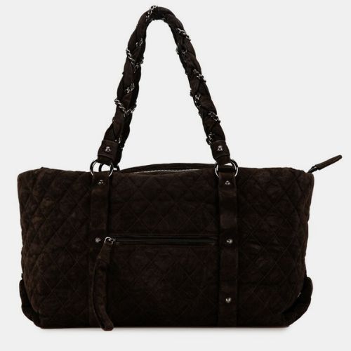 Suede Matelasse Coco Mark Tote Bag - Chanel - Modalova