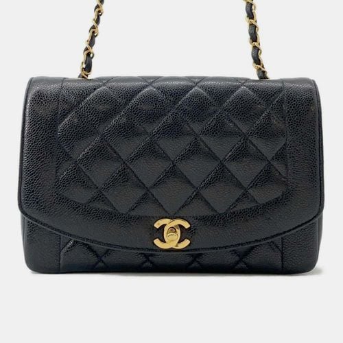 Matelasse 25 Coco Mark Diana Caviar Skin Chain Shoulder Bag - Chanel - Modalova