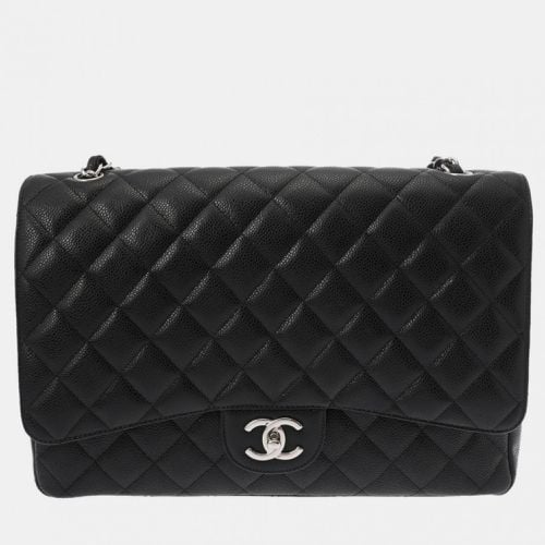 Matelasse W-Flap 33 Cm Caviar Skin Chain Shoulder Bag - Chanel - Modalova