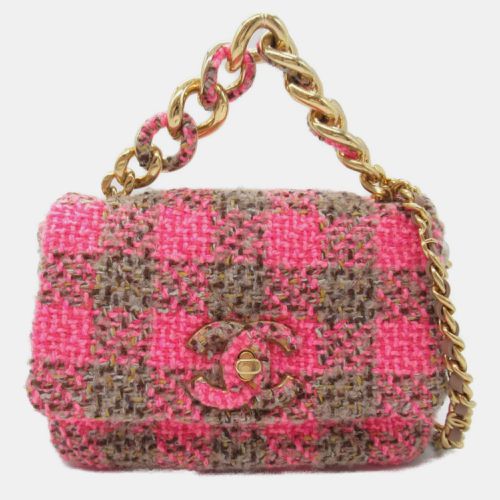 Pink Tweed Chain Shoulder Bag - Chanel - Modalova