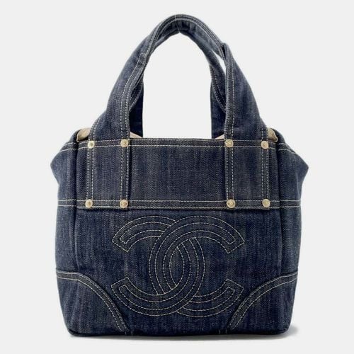 Coco Mark Sparkling Denim Tote Bag - Chanel - Modalova