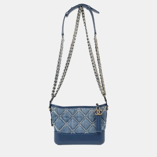 Denim Calfskin Small Gabrielle Shoulder Bag - Chanel - Modalova