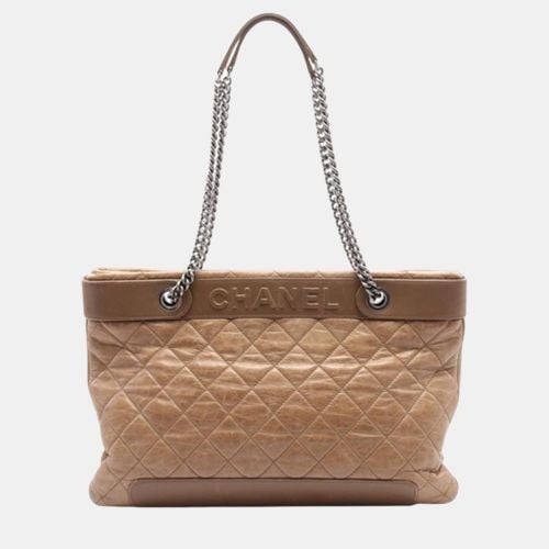 Quilted Crumpled Calfskin Tote - Chanel - Modalova