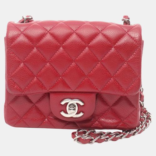 Mini Square Classic Caviar Single Flap - Chanel - Modalova