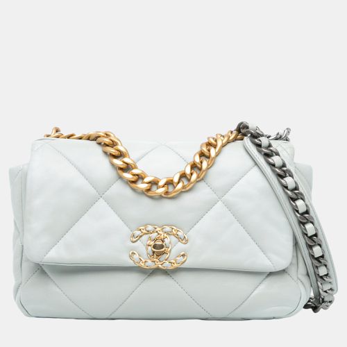 Chanel Grey Medium Lambskin 19 Flap - Chanel - Modalova