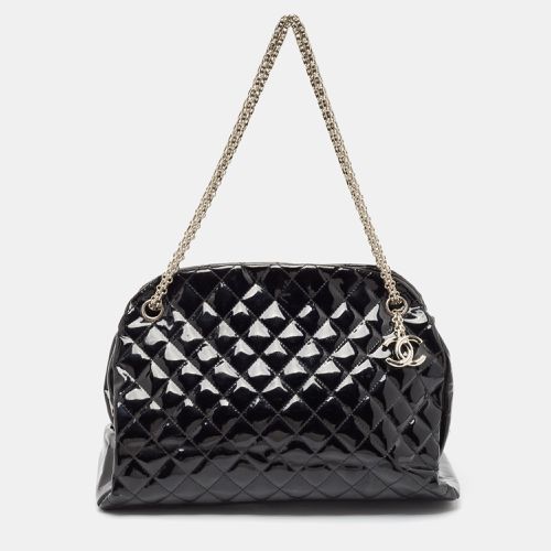 Quilted Patent Leather Medium Just Mademoiselle Bowler Bag - Chanel - Modalova