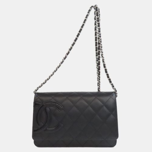 Calfskin Cambon Line Chain Wallet Shoulder Bag - Chanel - Modalova