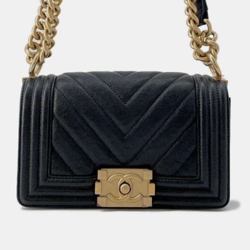 Boy Small Matelasse Coco Mark Chain Shoulder Bag - Chanel - Modalova