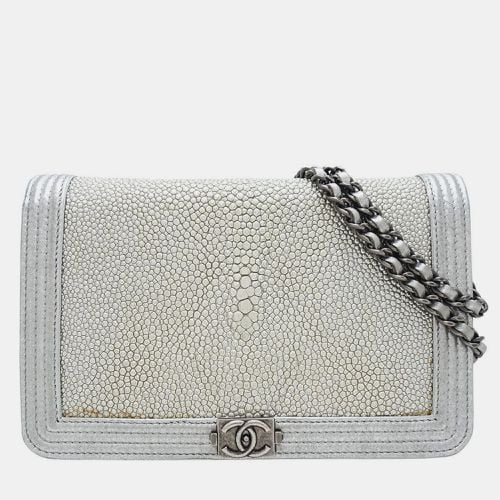 Stingray Leather Chain Wallet Shoulder Bag - Chanel - Modalova