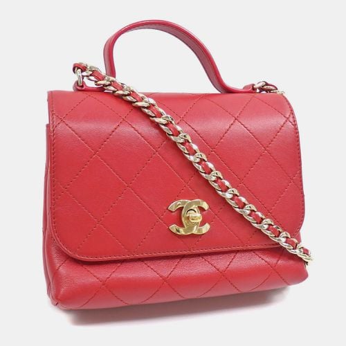 Lambskin Leather Matelasse Chain Shoulder Coco Mark Handbag - Chanel - Modalova