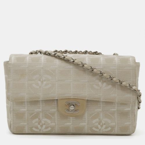 Nylon Jacquard Leather New Travel Line Shoulder Bag - Chanel - Modalova