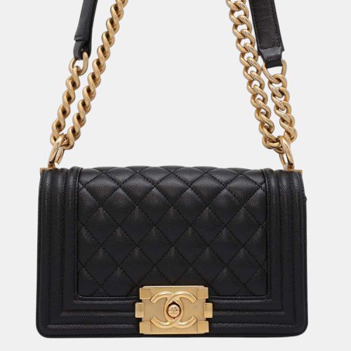 Caviar Leather Boy Chain Shoulder Bag Size Small - Chanel - Modalova