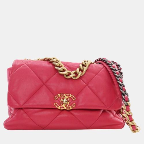 Chanel Pink Large Lambskin 19 Flap - Chanel - Modalova