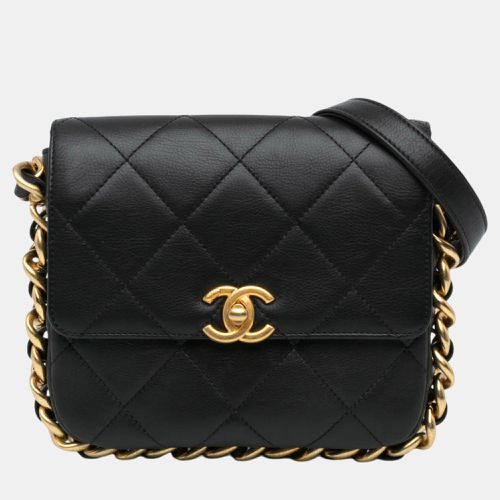 Small Quilted Calfskin Framing Chain Flap - Chanel - Modalova