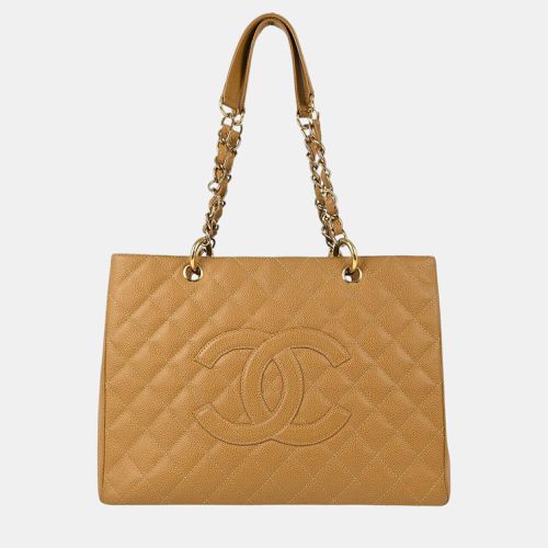 Calfskin Grand Shopping Tote GST Chain Handbag - Chanel - Modalova