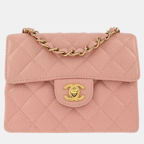 Calfskin Mini Classic Square Flap Bag - Chanel - Modalova