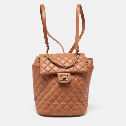 Sand Quilted Leather Urban Spirit Backpack - Chanel - Modalova