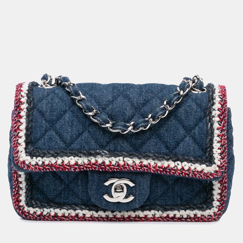 Denim and Tweed Mini Rectangular Classic Denim Tweed Framed Single Flap - Chanel - Modalova