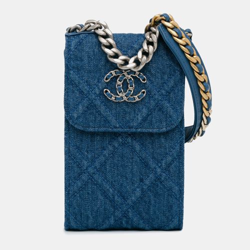 Denim Denim 19 Phone Holder with Chain - Chanel - Modalova