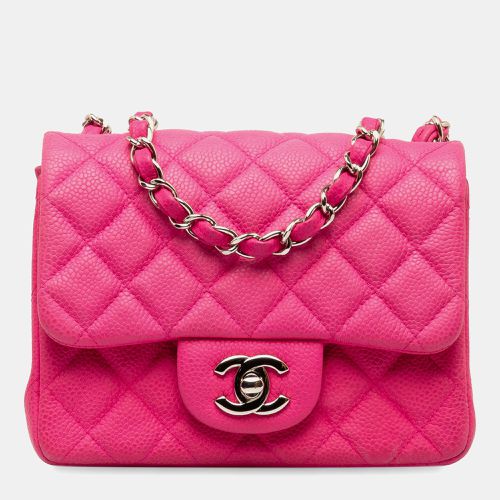 Caviar Leather Mini Square Classic Caviar Single Flap Bag - Chanel - Modalova