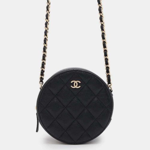 Caviar Leather Matelasse Round Shoulder Bag - Chanel - Modalova