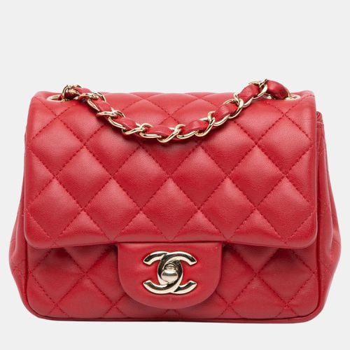 Mini Square Classic Lambskin Single Flap - Chanel - Modalova