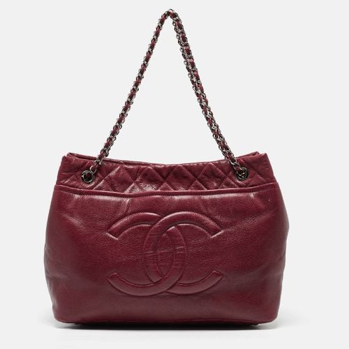 Dark Quilted Caviar Leather CC Timeless Soft Tote - Chanel - Modalova