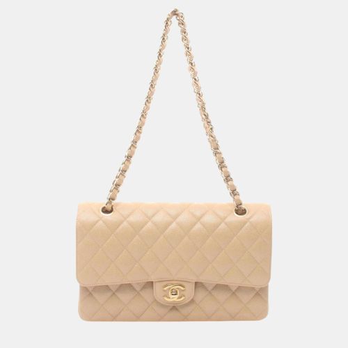 Leather Grained Calfskin Matelasse W-Flap Shoulder Bag - Chanel - Modalova