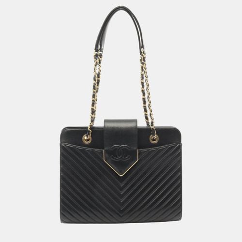 Leather V-Stitch Shoulder Bag - Chanel - Modalova