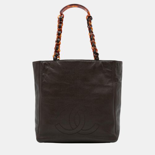 Chanel Brown Caviar CC Tote Bag - Chanel - Modalova