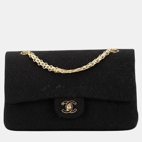 Cotton Jersey Matelasse Double Flap Coco Mark Chain Shoulder Bag - Chanel - Modalova