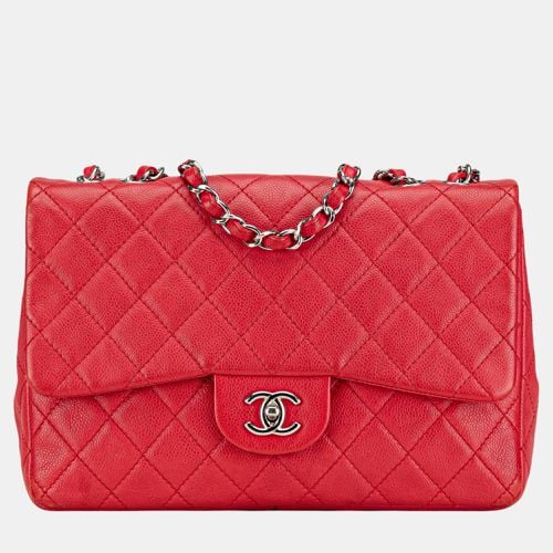 Jumbo Classic Caviar Single Flap - Chanel - Modalova